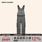 未来玩家系列压胶背带裤 国潮牌工装 裤 GRKC吉尔卡克 休闲裤 宽松