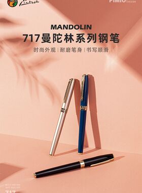 毕加索717钢笔学生专用男女生商务送礼笔成人办公练字书法美工笔