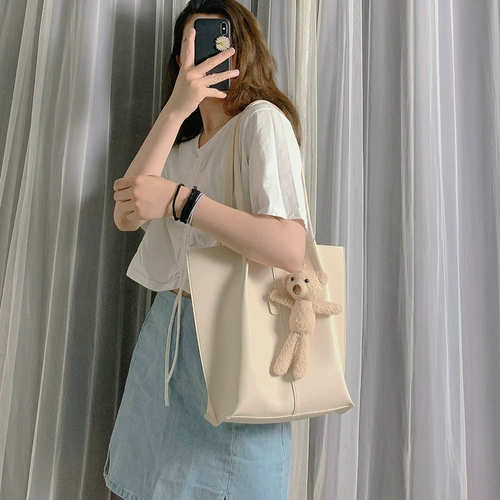 Сумка через плечо, милая вместительная и большая сумка на одно плечо, коллекция 2023, в корейском стиле