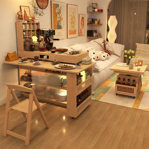 形影家具旋转岛台餐桌沙发边柜