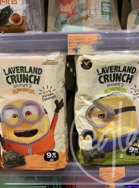 香港代购韩国进口 万田 Laverland Crunch海盐味韩国紫菜即食海苔