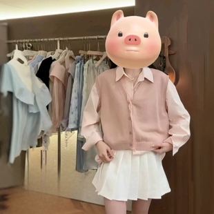 黑色百褶裙秋季女半身裙白色百折裙小个子2024百搭显瘦高腰短裙