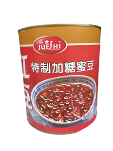 爵世红豆特制加糖蜜豆3.5kgX6罐开罐即食3.5kg一罐整箱中通发货