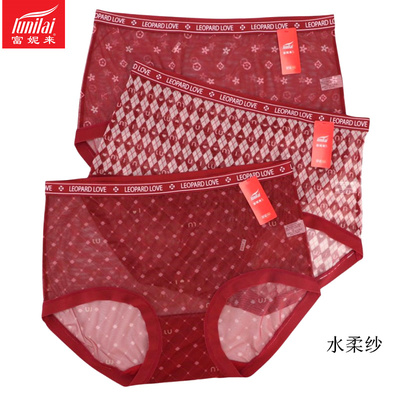 富妮来女全网纱安可拉红色内裤薄