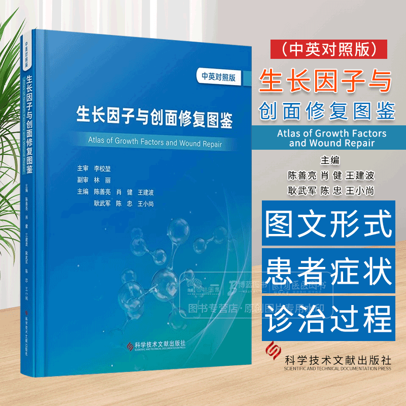 生长因子与创面修复图鉴 中英对照版 陈善亮 肖健 王建波 等主编 科学技术文献出版社 9787523519653