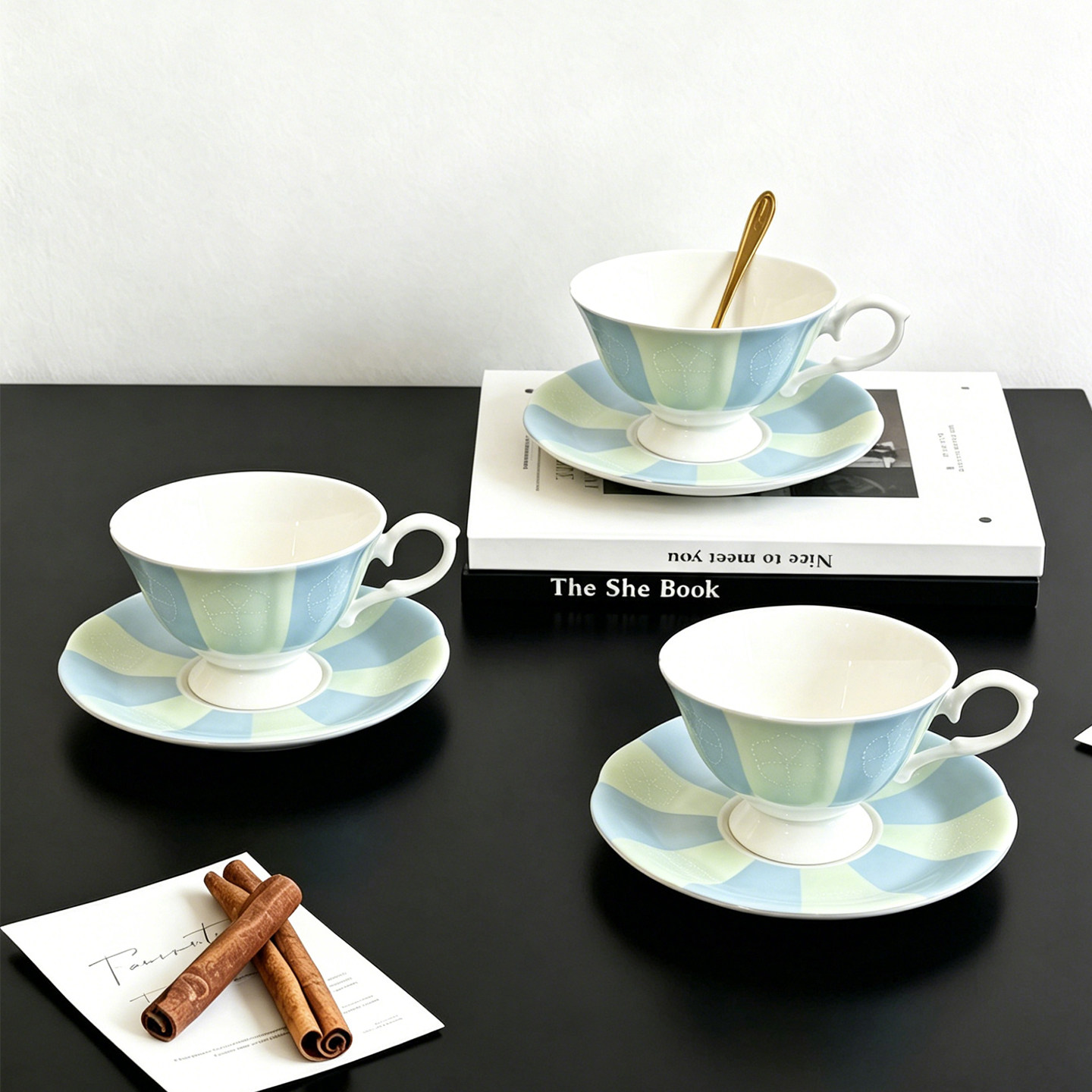 欧式淡雅骨瓷咖啡杯碟套装高档下午茶花茶杯水杯牛奶杯子送礼包邮