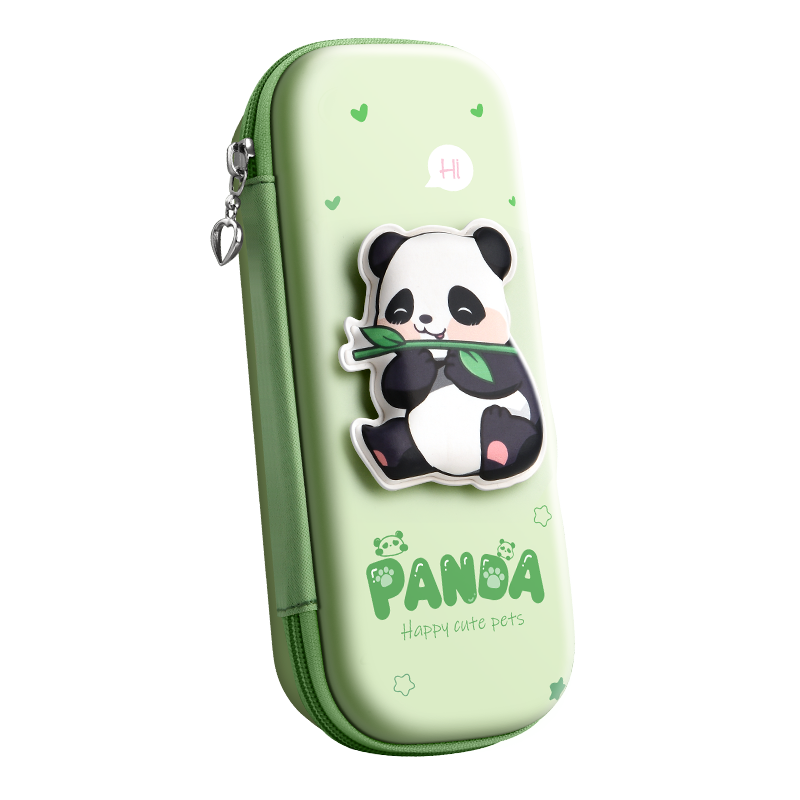 熊猫笔袋3D文具盒2024新款男孩女孩多功能高颜值大容量笔袋铅笔盒一年级小学生用儿童幼儿园卡通可爱收纳盒