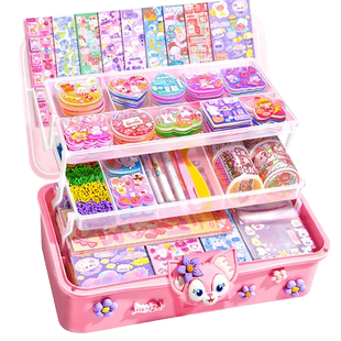 咕卡套装贴纸古卡全套酷卡儿童玩具女孩diy贴画豪华版咕咔盘姑卡箱顾库估孤卡做手帐收纳盒卡片材料包大礼包