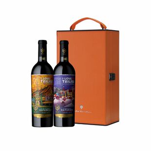 红酒礼盒北箭庄园格鲁吉亚我爱第比利斯干红双支礼盒过节送礼高端