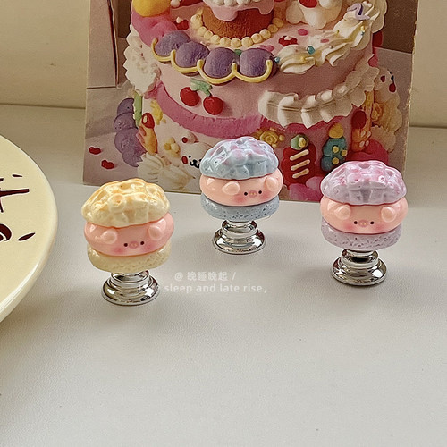卡通菠萝包猪猪马桶按压器