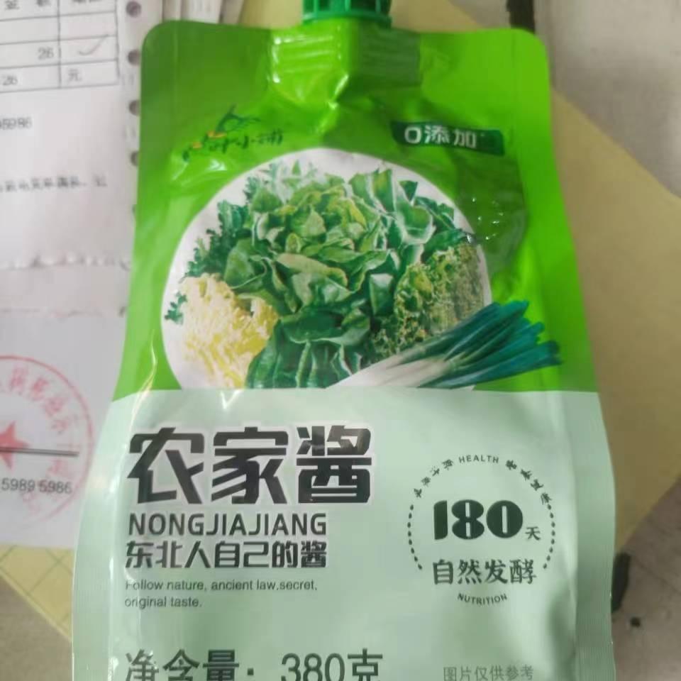 叶小铺 农家酱380克 东北人自己的黄豆老式大酱 蘸食凉拌炸酱烹饪