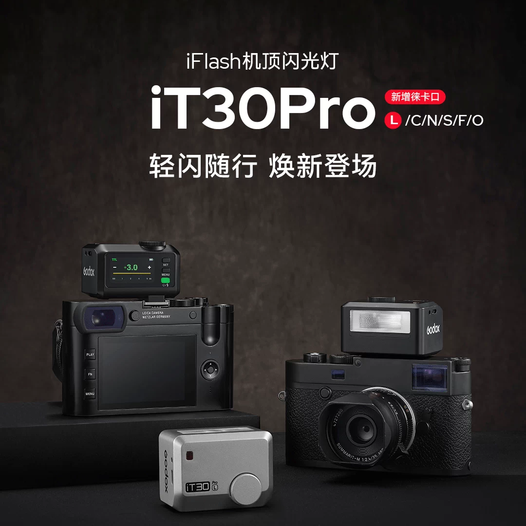 【徕卡专用】神牛it30pro迷你机顶相机闪光灯TTL小型便携外接置 适用徕卡SL2/M10/Q2/Q3/TYP601/TYP7323/SL3