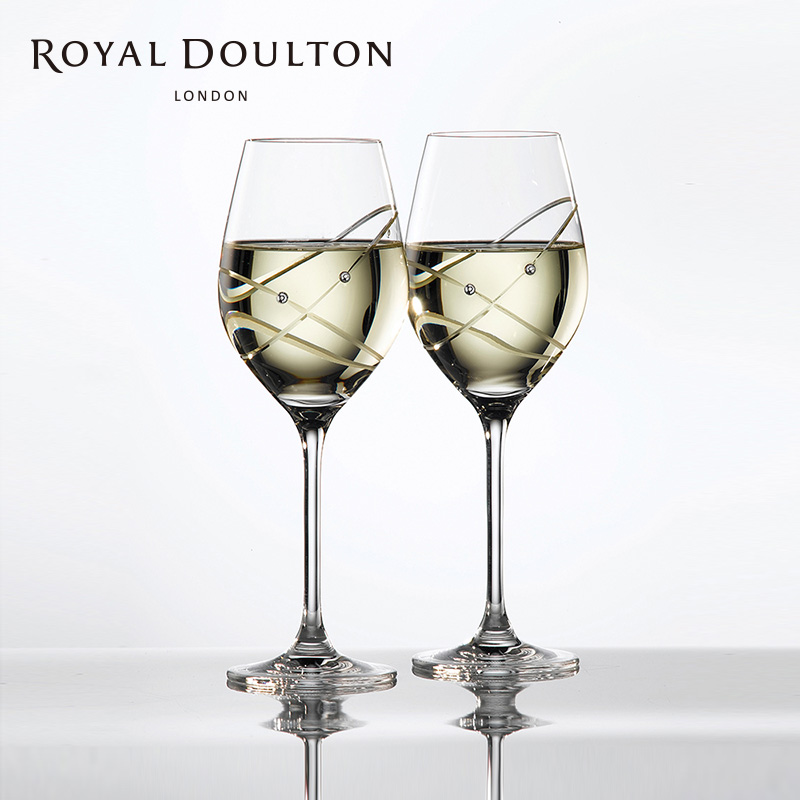 英国RoyalDoulton皇家道尔顿承诺水晶玻璃红酒杯葡萄酒杯新婚礼物