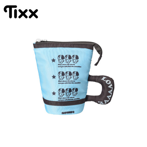 TIXX提叉叉 x TURNUP薄巧小狗笔袋高颜值ins水杯式笔筒女文具袋