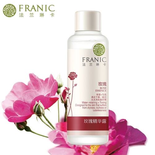 法兰琳卡玫瑰精华露花苞水护肤品120ml保湿嫩肤淡淡花香