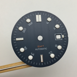 配件31.1mm盘代用精工改装表盘夜光字面适配2813 机芯 EB6