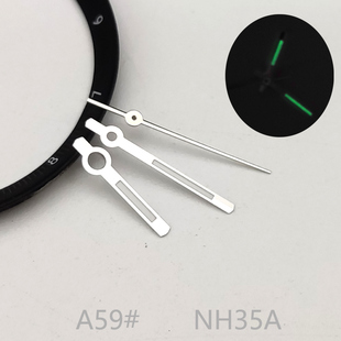 A59号代装手表配套件日志款NH35A机心改装手表表针NH36表针8215针