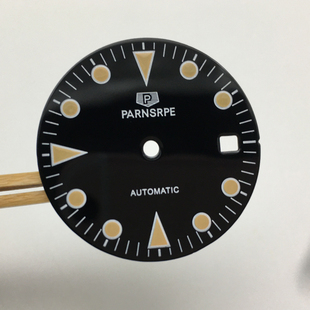 配件28.5mm盘代用精工改装表盘夜光字面适配8215机芯D