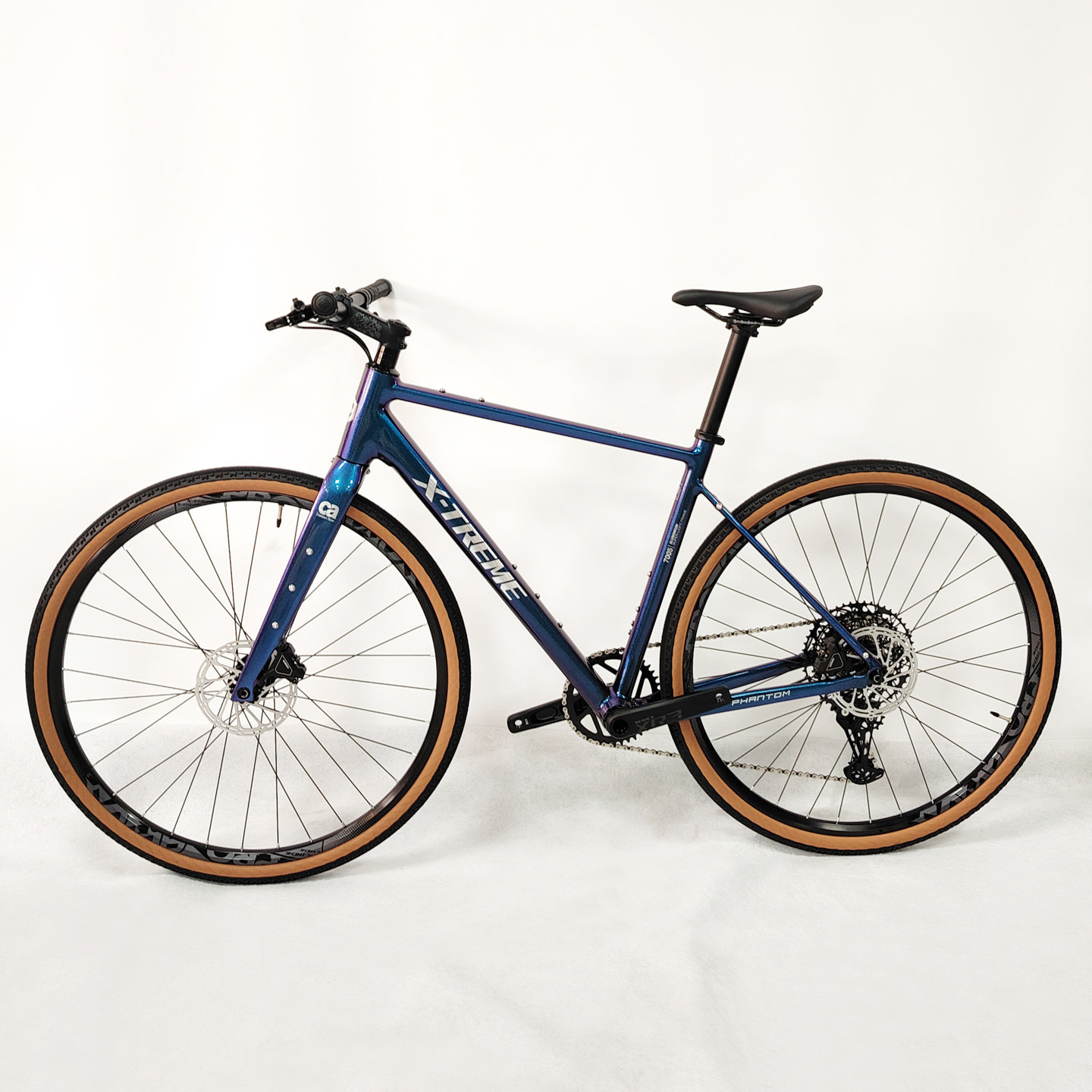 美涵达幻影W-P12平把瓜车超轻7005铝碳纤维前叉砾石公路自行车