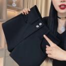 黑色外穿2025秋冬新款加绒短裤时尚休闲百搭高腰显瘦打底靴短裤女