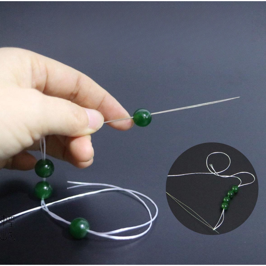 超细穿珠针手链项链穿线器引线针 DIY手工针专用针细长开口串珠针