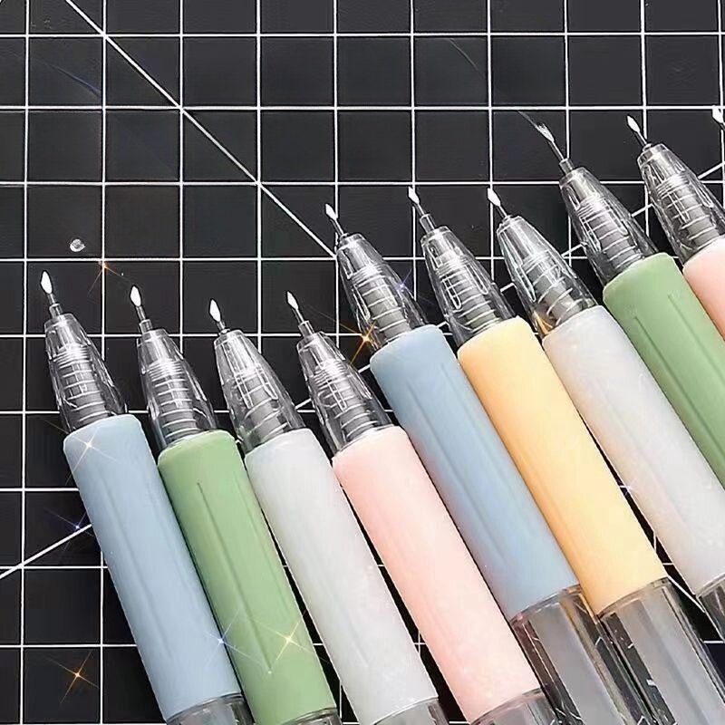 美工刀按动笔刀高颜值可爱少女心手帐刻刀裁纸快递刀笔形手工小刀