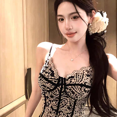 蕾丝内搭带胸垫吊带小背心女夏