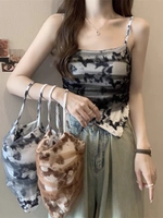 Ретро короткая приятная телу майка, эффект подтяжки, в обтяжку