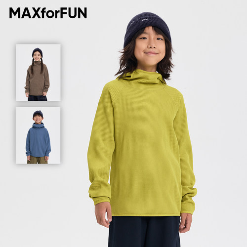 MAXforFUN华夫格连帽衫轻量保暖