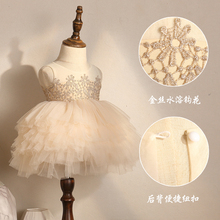 女童连衣裙2025新款夏装宝宝礼服女孩绝美裙子儿童公主裙演出服夏