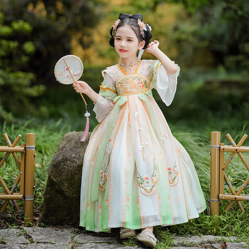 汉服女童夏款古装儿童连衣裙旗袍