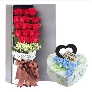 泊头市胜利西路解放商场建设街富镇火车站玫瑰生日蛋糕鲜花店同城