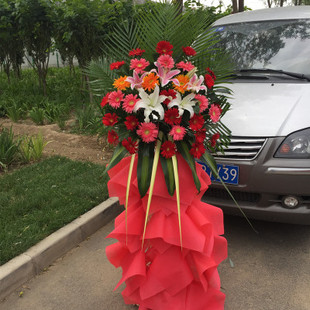 鄂州鄂城莲花山黄金水岸万联吴楚大道泽林汀祖镇开业花篮庆典乔迁