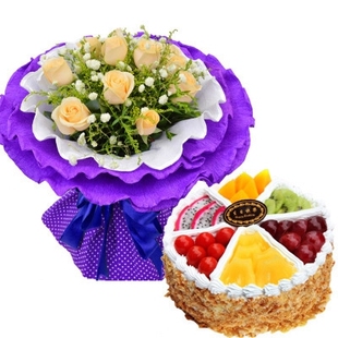 合肥庐阳区祥源广场汇银橡树湾商之都红玫瑰蛋糕鲜花店同城速递