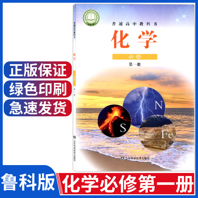 正版新版鲁科版高中化学必修第一册山东科学技术出版社高中化学必修1课本教材教科书高一上册化学书鲁教版高中化学必修一课本