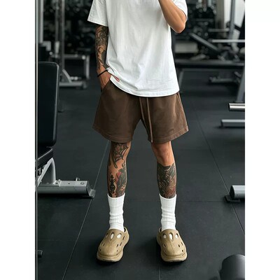 美拉德宽松健身四分短裤男