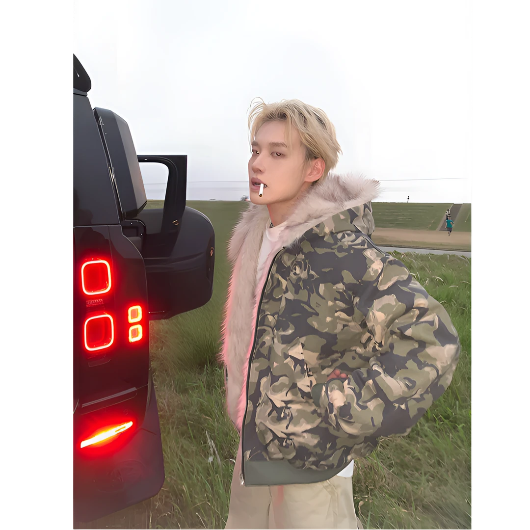 迷彩夹克棉服男生冬季加厚棉衣