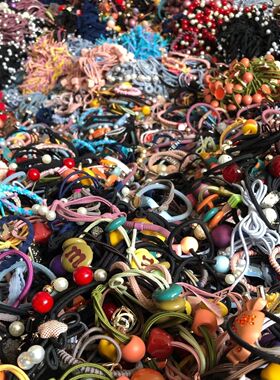 皮筋清场处理韩版发绳皮套女式扎头发发圈一元店热卖