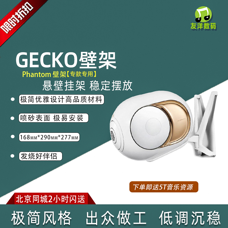 DEVIALET 帝瓦雷Gecko Phantom I专用专属背挂式安装器 白色 影音电器 音响脚架/机架 原图主图