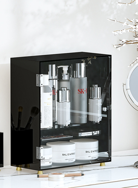 亚克力卫生间梳妆台防尘高级感化妆品收纳盒桌面精致收纳架置物架