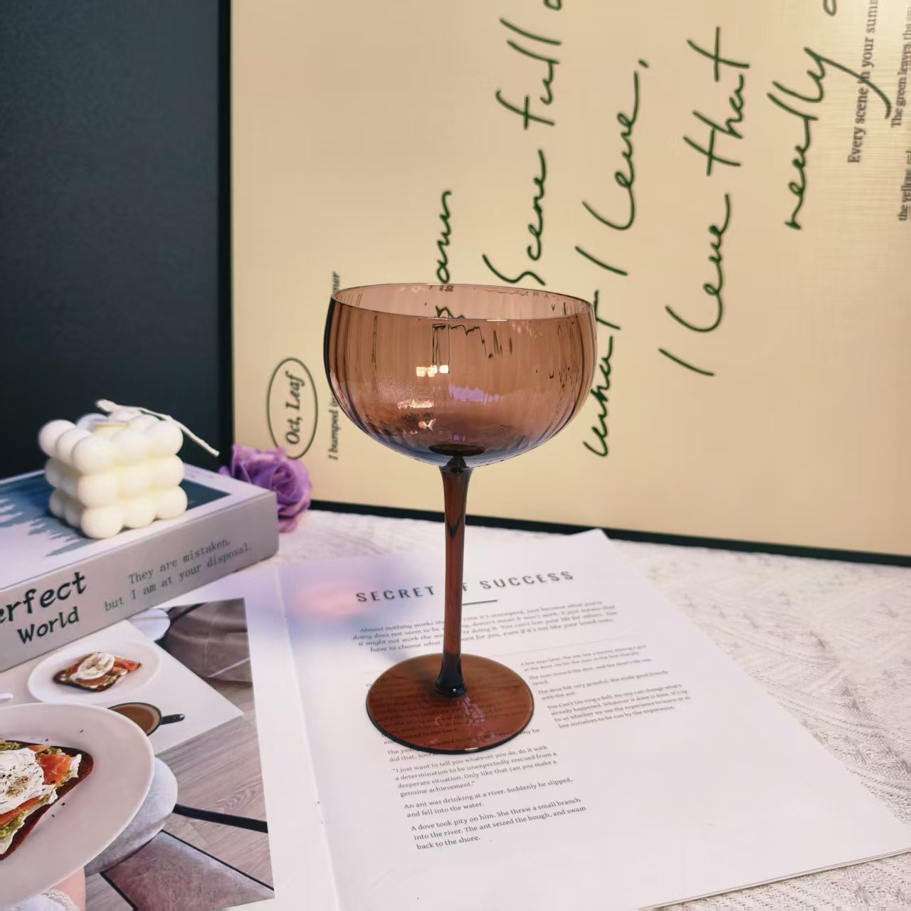 ins风冰激凌杯创意南瓜纹鸡尾杯