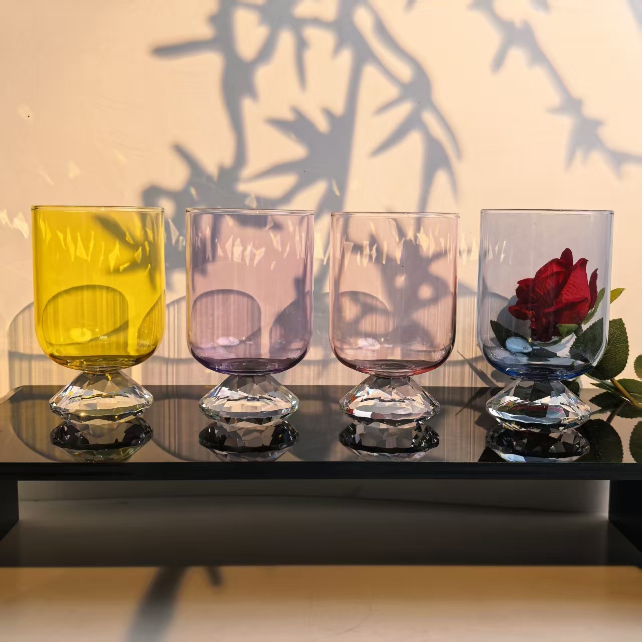 【可尔】水杯新款红酒杯香槟杯鸡尾酒杯带包装钻石切割送礼微醺聚,餐饮具,葡萄酒/红酒杯,淘宝优惠券,粉丝福利购,淘宝优惠卷