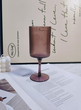 【可尔】高颜值紫色香槟杯特调鸡尾酒杯高级感微醺酒杯玻璃杯饮品