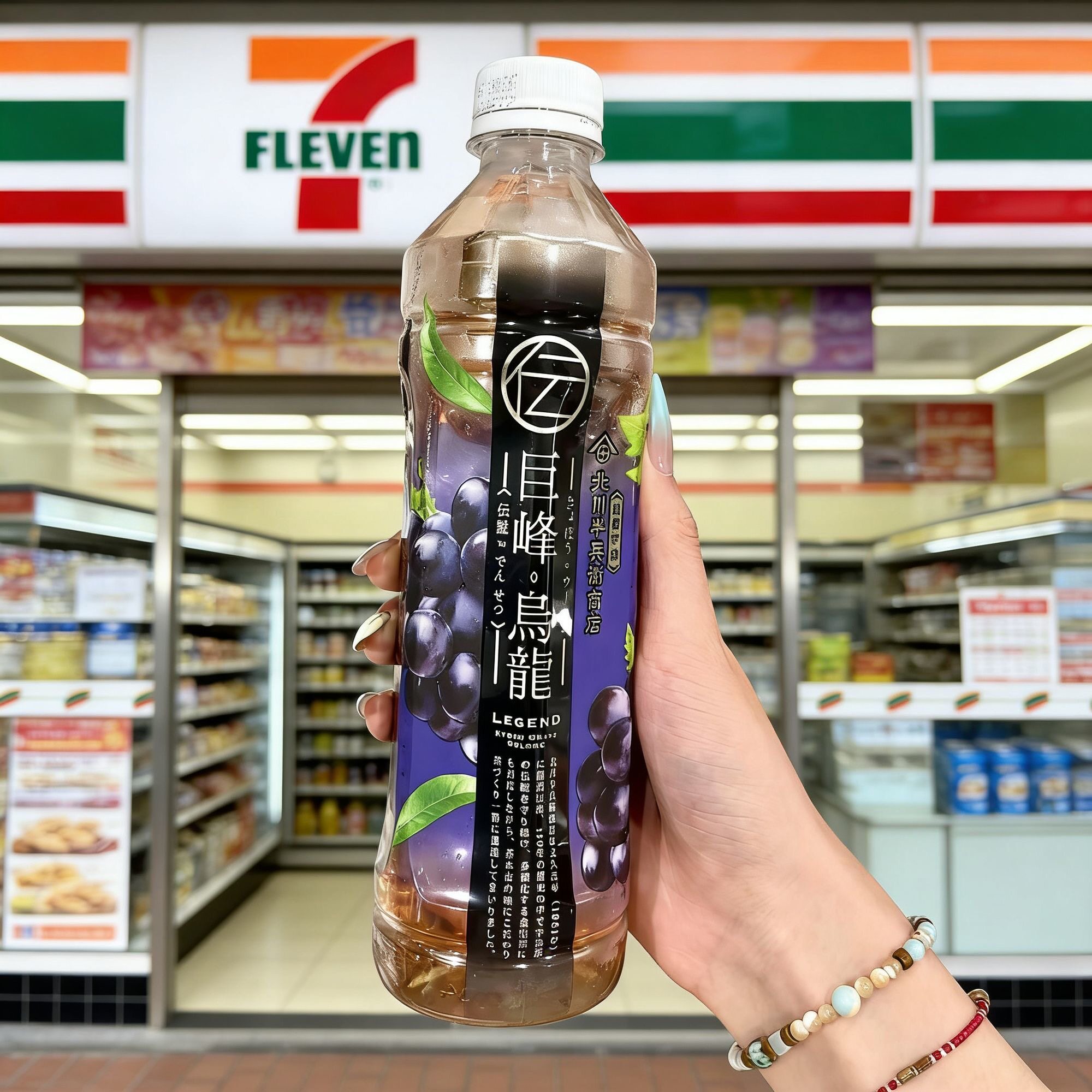 港版北川半兵衡巨风葡萄乌龙茶430mL*5瓶巨峰茶饮低糖休闲