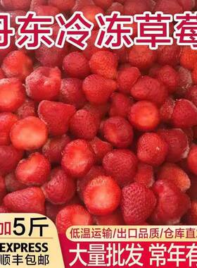 5斤包邮丹东哈尼草莓速冻冰冻