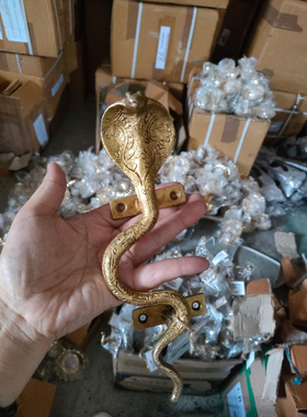 纯黄铜门把手、生肖摆件工艺品