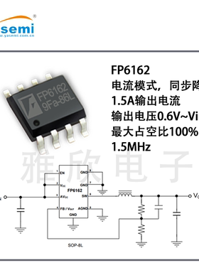 FP6162ADXR 降压IC 1.5A降压IC 5V应用