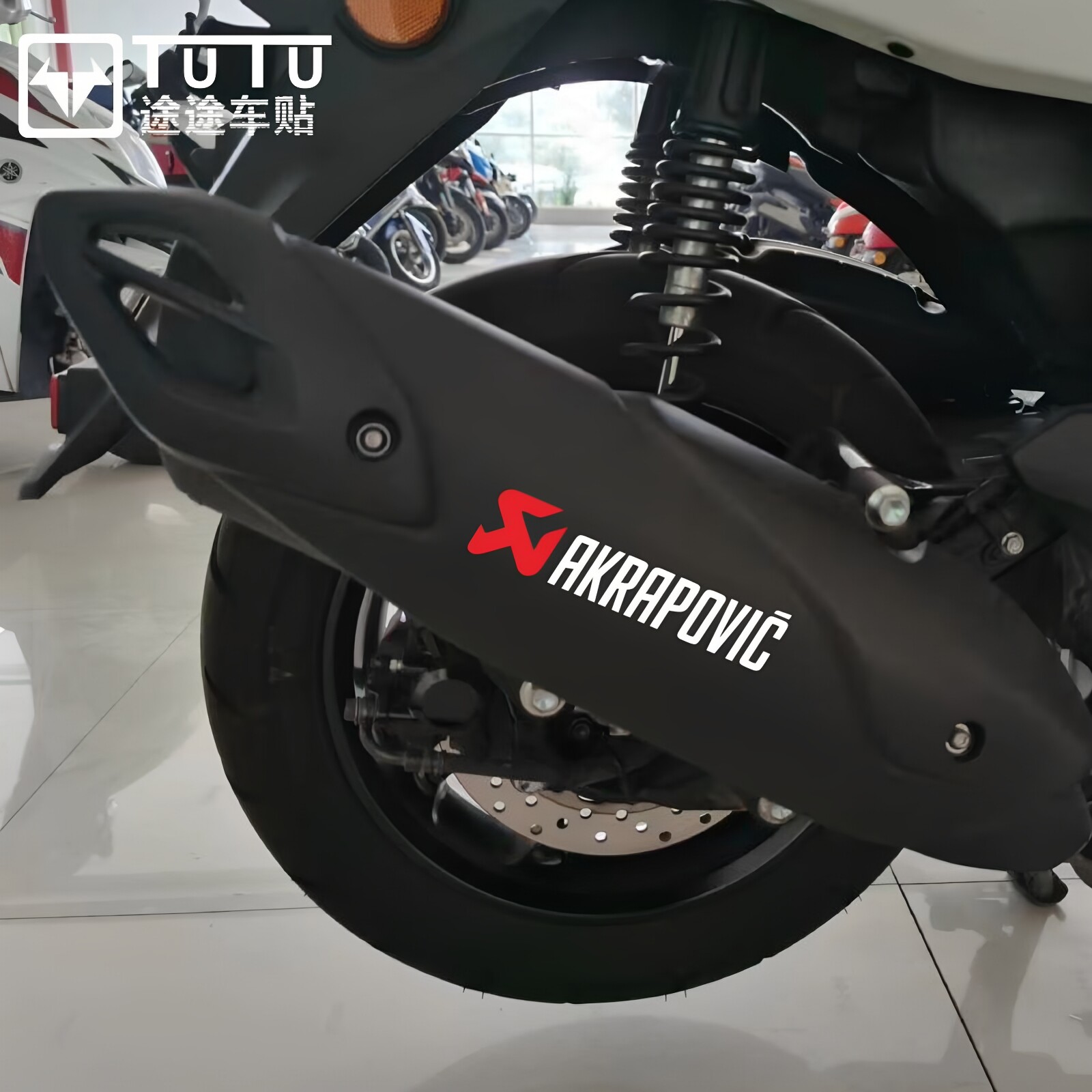 适用于雅马哈NMAX155贴纸拉花摩托车贴花天蝎排气贴防水装饰车贴