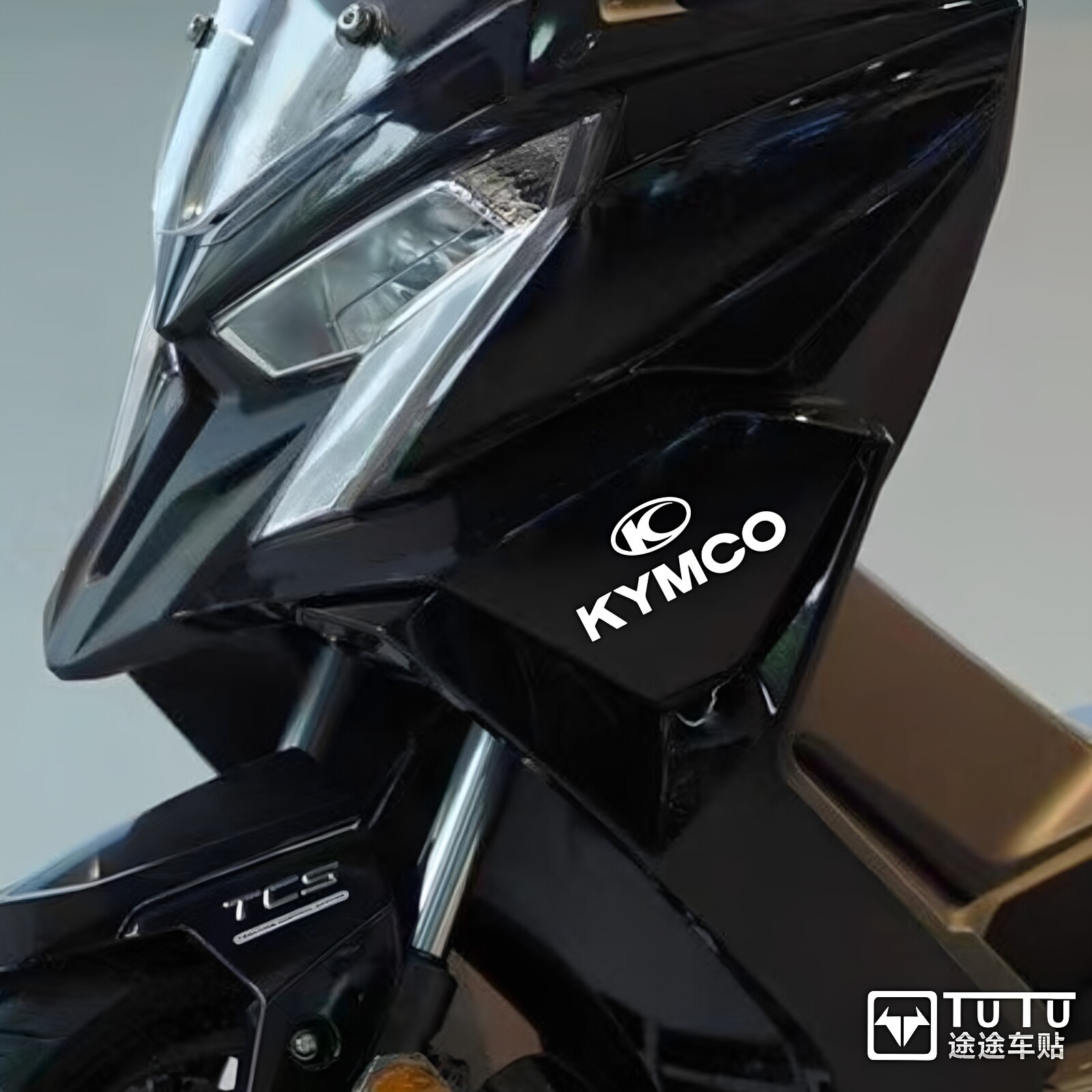 适用于光阳RacingX150贴纸拉花摩托车贴花车头logo车贴防水装饰贴