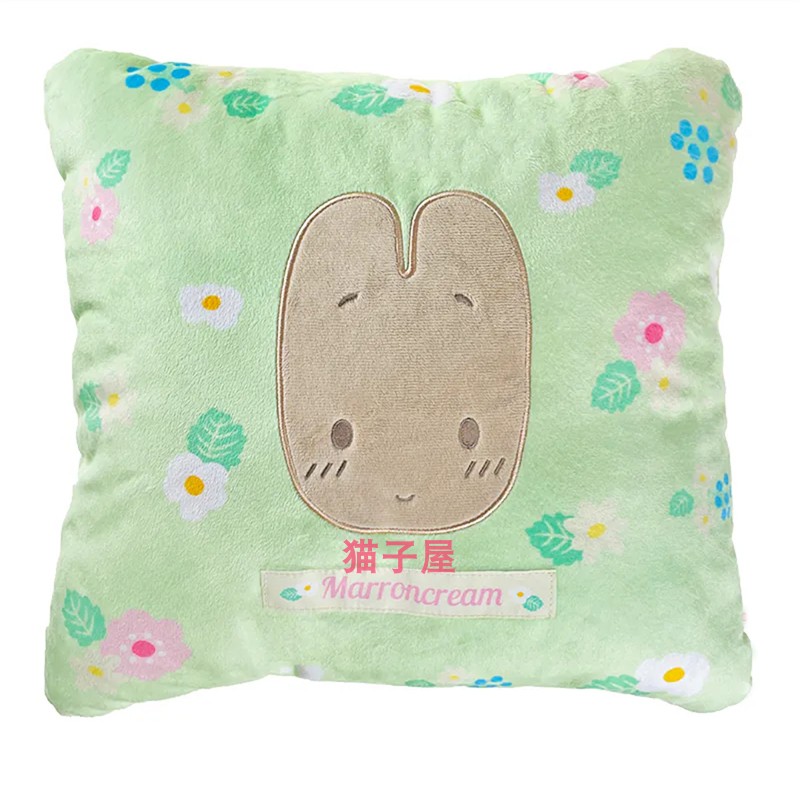 sanriomarroncream靠垫毛毯